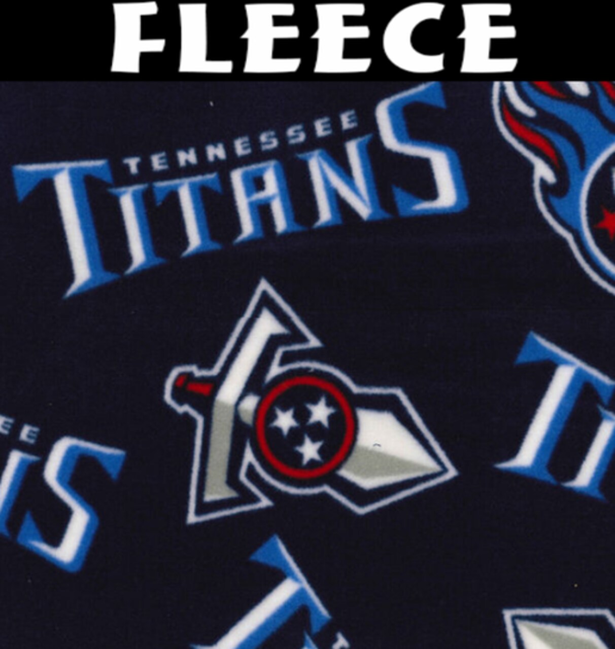 Licensed NFL Tennessee Titans Fleece 70172D Fabric by the Yard